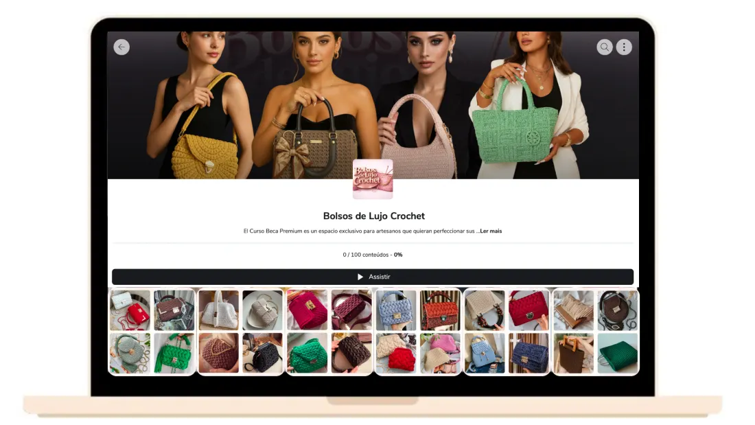 Bolsos de lujo en crochet